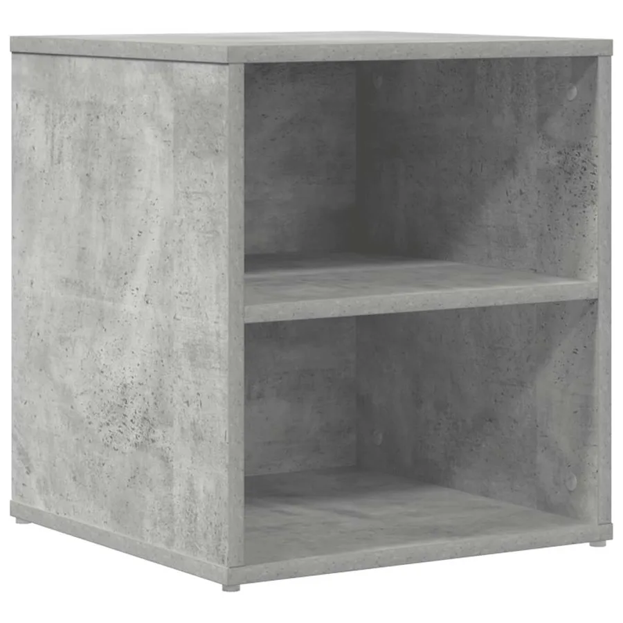 Armoire d'angle gris béton 160x40x45 cm bois d’ingénierie - 7