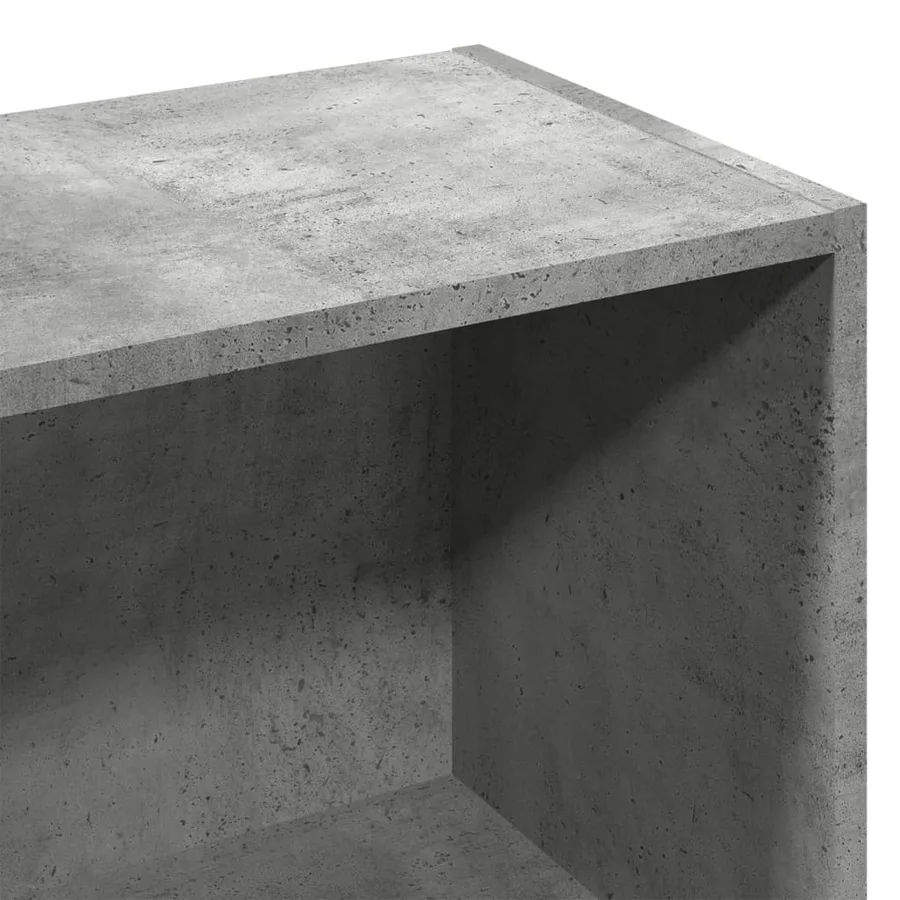 Bibliothèque gris béton 57x28,5x107,5 cm bois d'ingénierie - 7