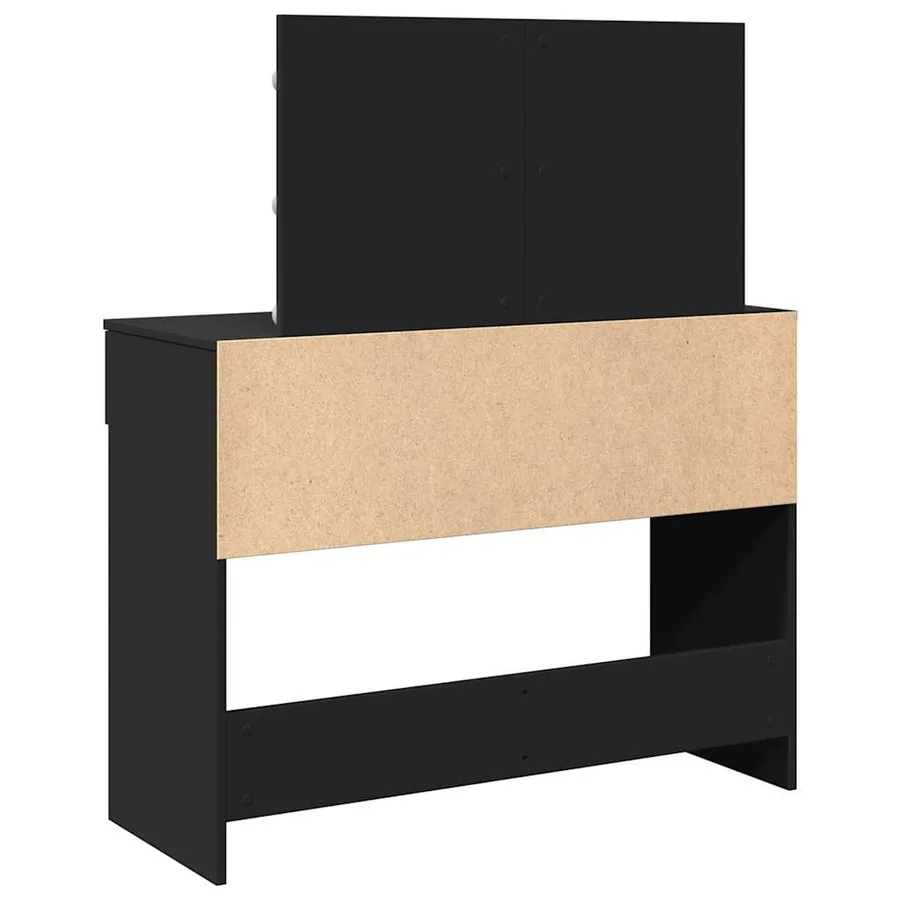 Coiffeuse avec LED noir 100x40x120 cm - 7