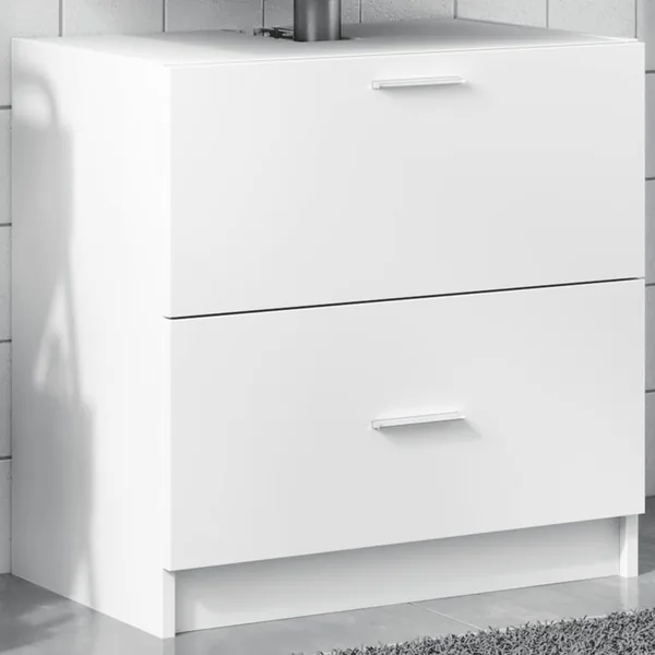 Armoire d'évier blanc 59x37x59 cm bois d'ingénierie