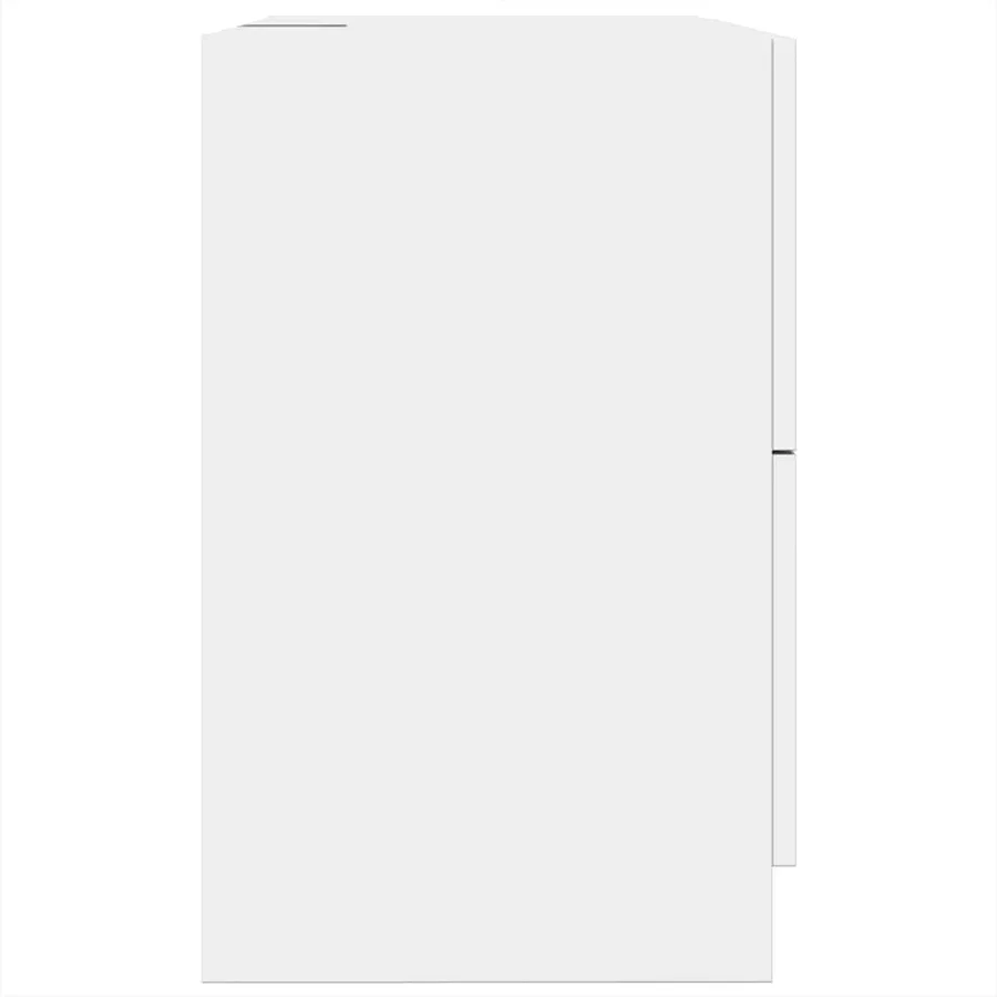 Armoire d'évier blanc 59x37x59 cm bois d'ingénierie - 6