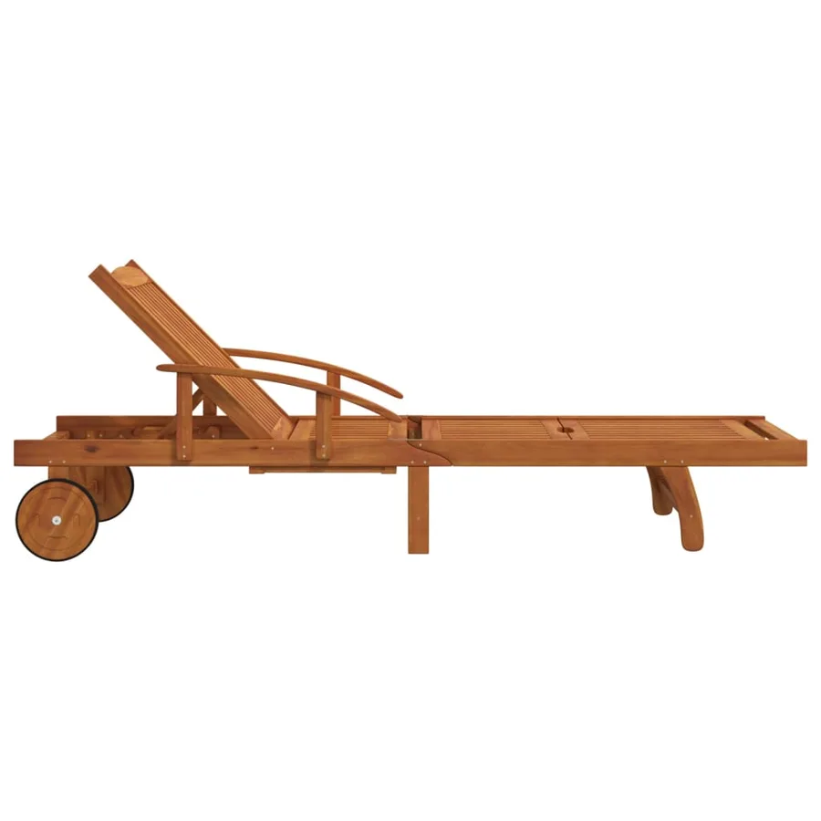 Chaises longues lot de 2 Bois d'acacia solide - 6