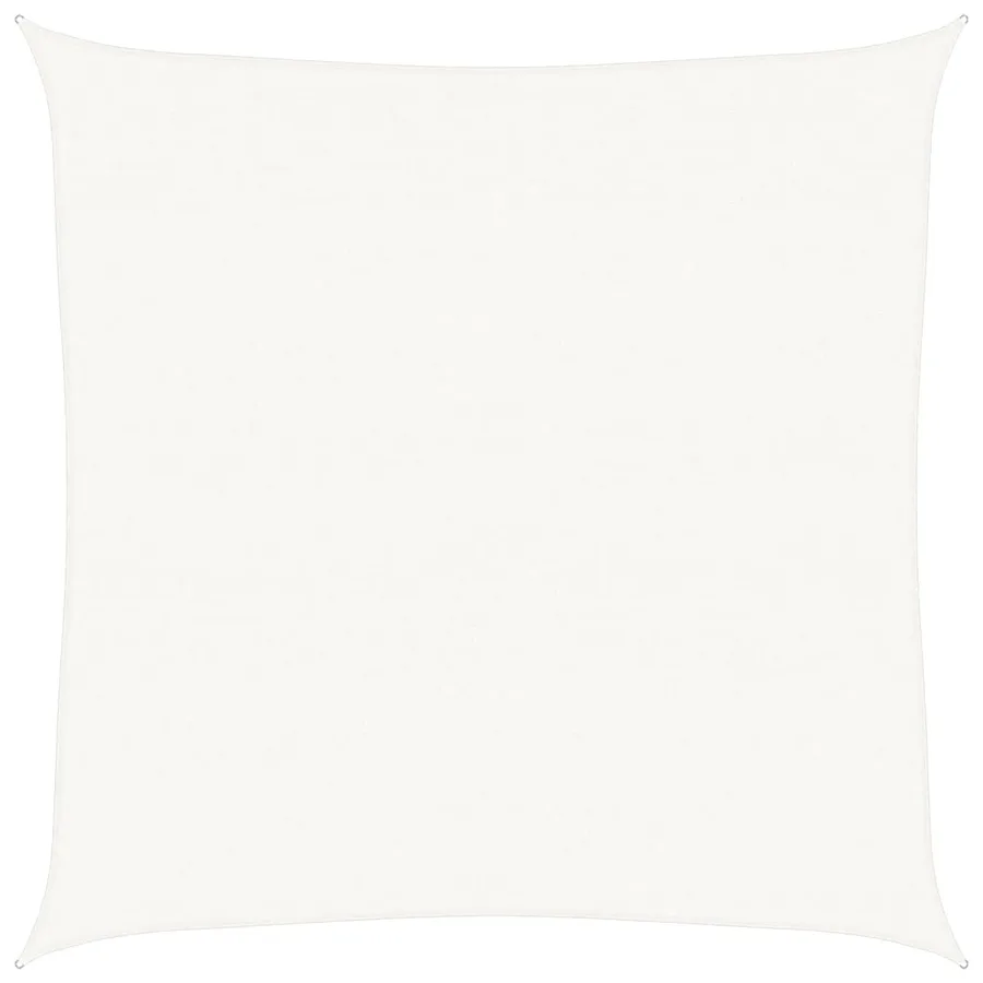Voile d'ombrage 160 g/m² Blanc 6x6 m PEHD - 2