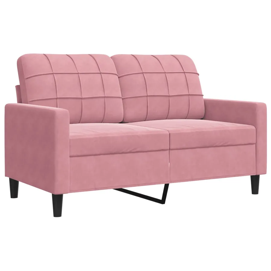Ensemble de canapés 3 pcs avec coussins Rose Velours - 4