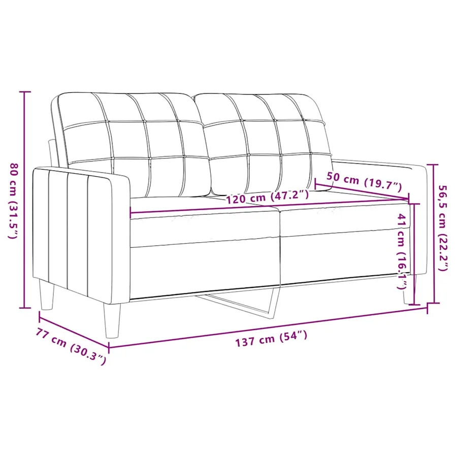 Ensemble de canapés 4 pcs avec coussins et traversins velours - 13