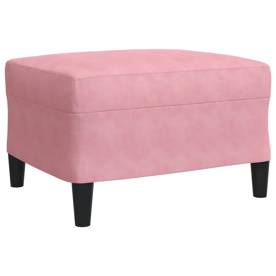 Ensemble de canapés 3 pcs avec coussins Rose Velours - 6