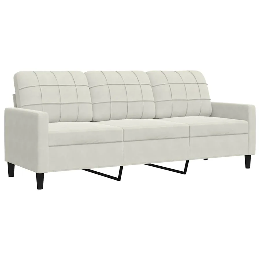 Ensemble de canapés 2 pcs avec coussins et traversins velours - 4