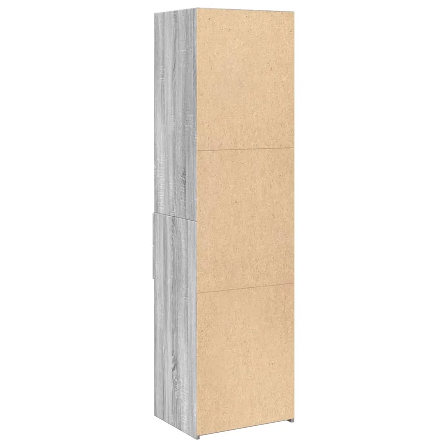 Buffet haut sonoma gris 50x42,5x185 cm bois d'ingénierie - 6