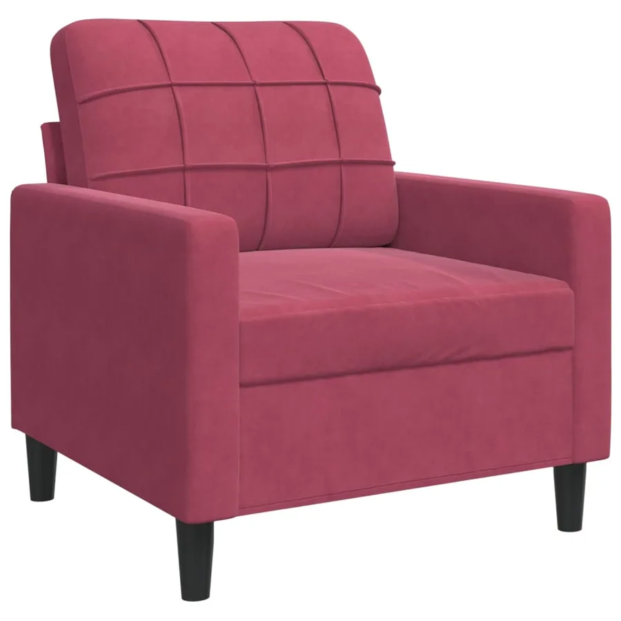 Ensemble de canapés 3 pcs avec coussins et traversins velours - 6