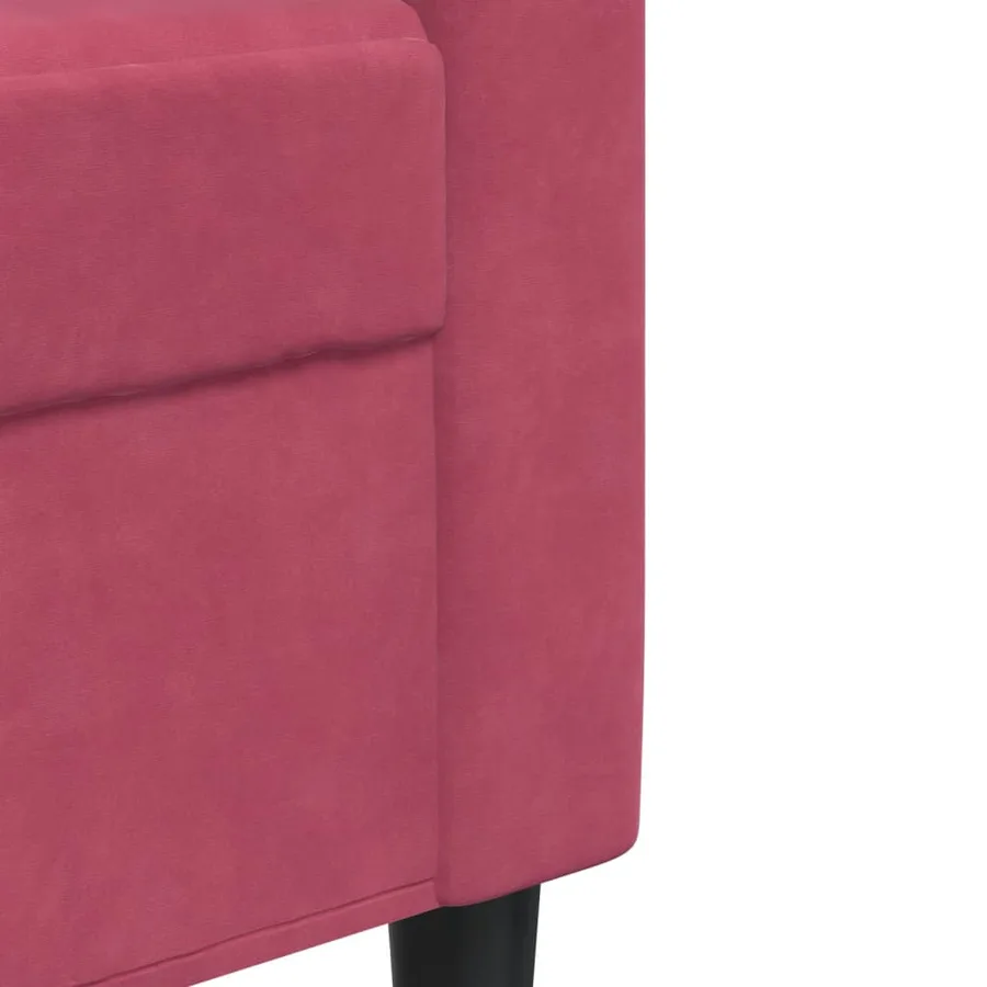 Ensemble de canapés 3 pcs avec coussins et traversins velours - 8