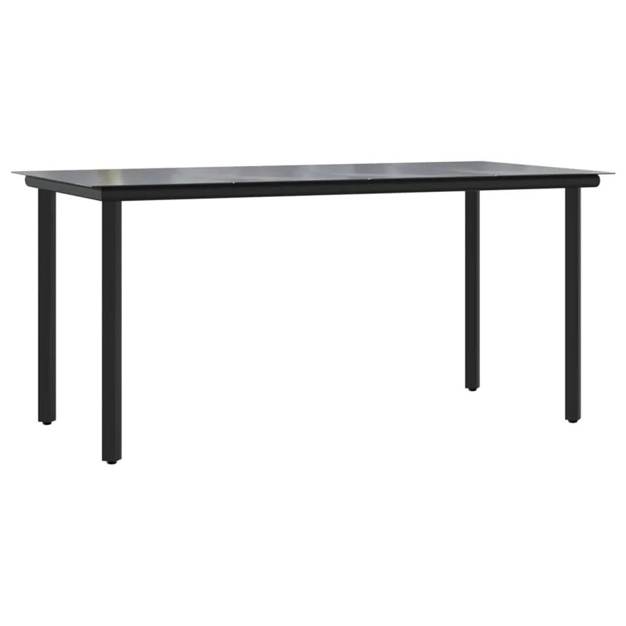 Ensemble à manger de jardin 5 pcs Gris Résine tressée - 7