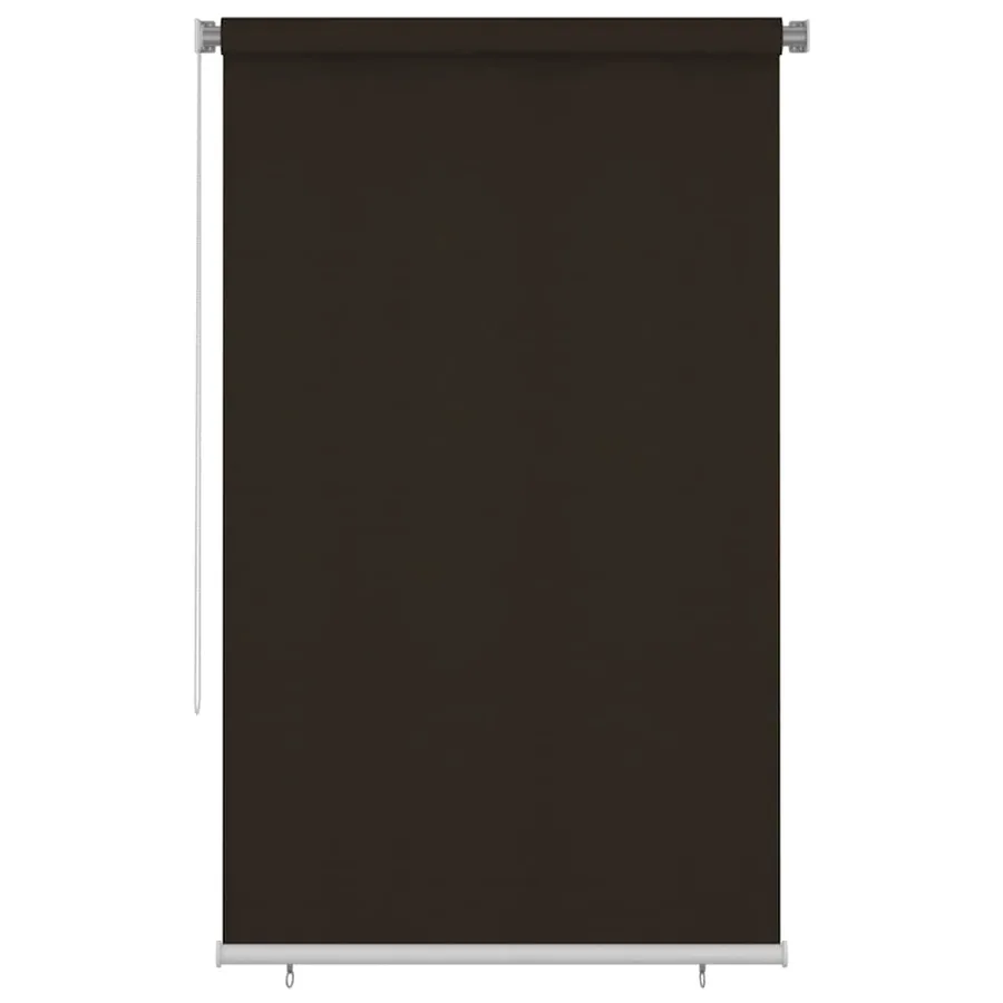 Store roulant d'extérieur 145 (l) x 230 (H) cm marron HDPE
