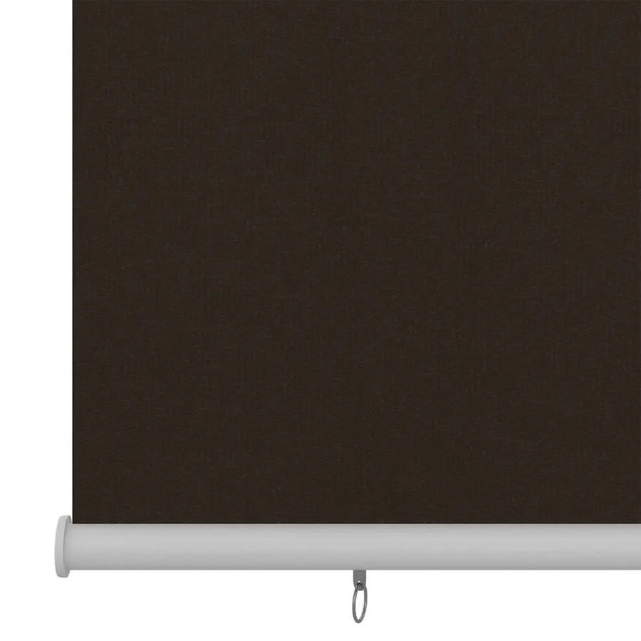 Store roulant d'extérieur 145 (l) x 230 (H) cm marron HDPE - 4