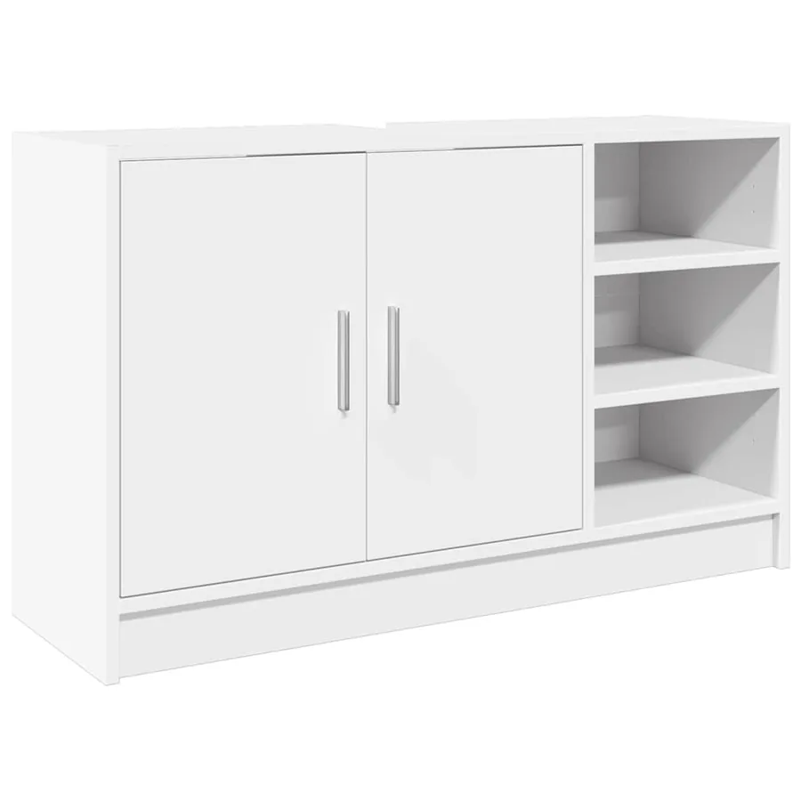 Armoire d'évier blanc 90x29x55 cm bois d'ingénierie - 2