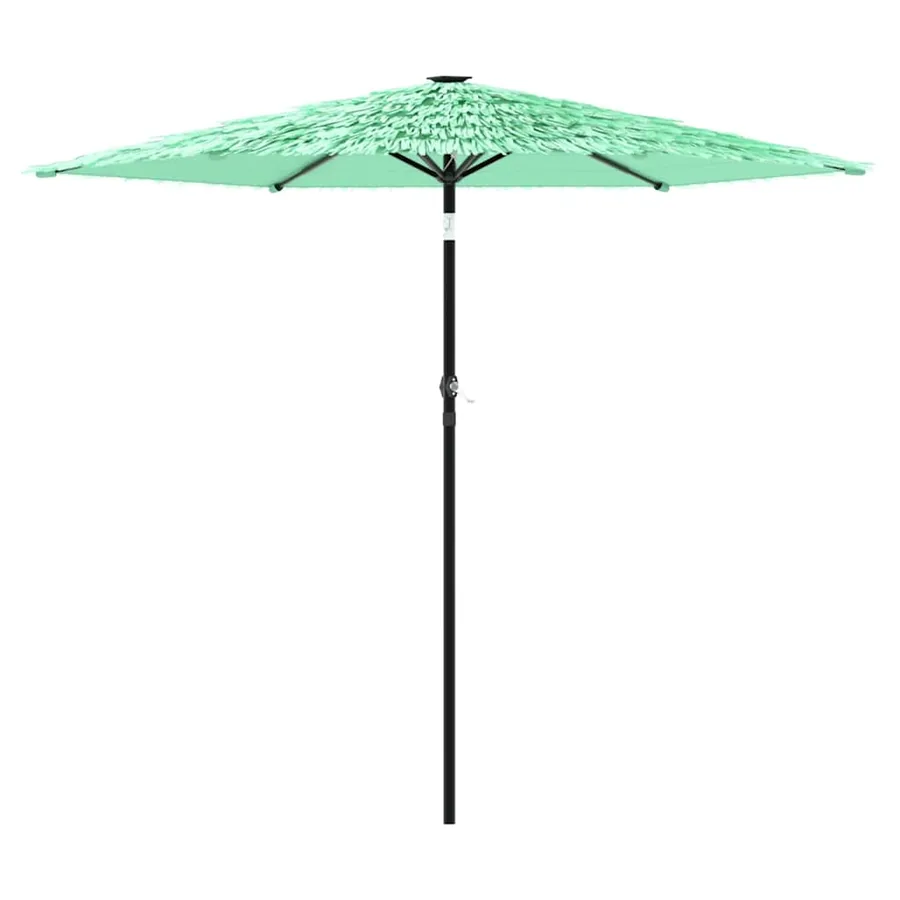 Parasol de jardin avec mât en acier vert 268x268x226 cm - 2