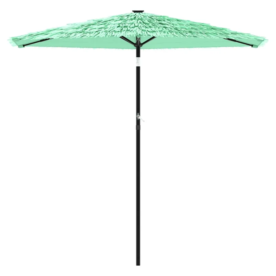 Parasol de jardin avec mât en acier vert 268x268x226 cm - 3