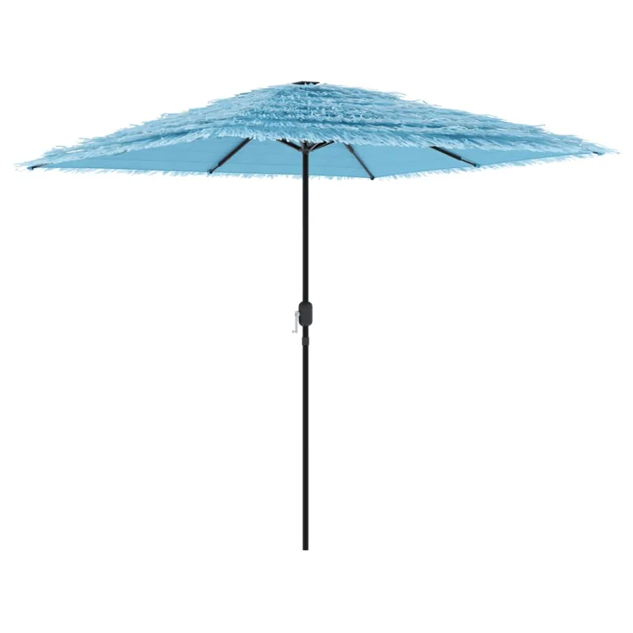Parasol de jardin avec mât en acier bleu 248x248x248 cm - 2