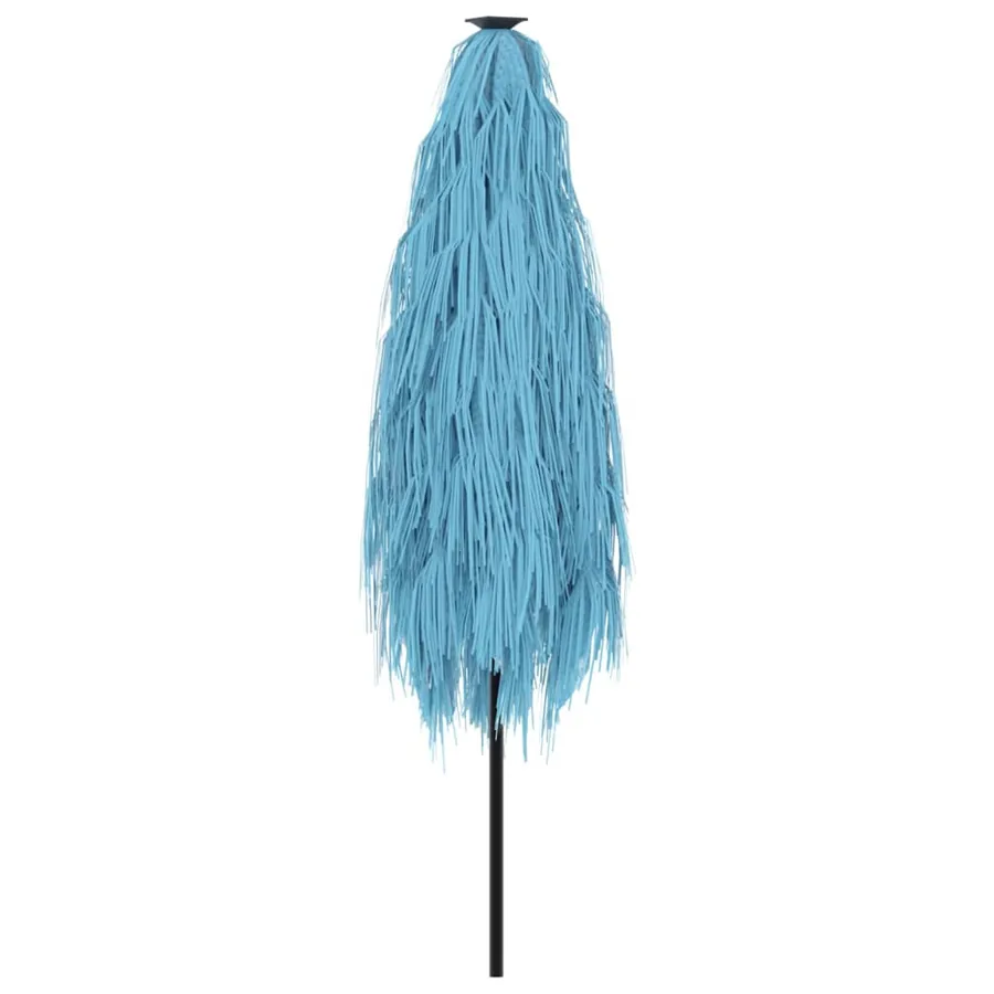 Parasol de jardin avec mât en acier bleu 248x248x248 cm - 6