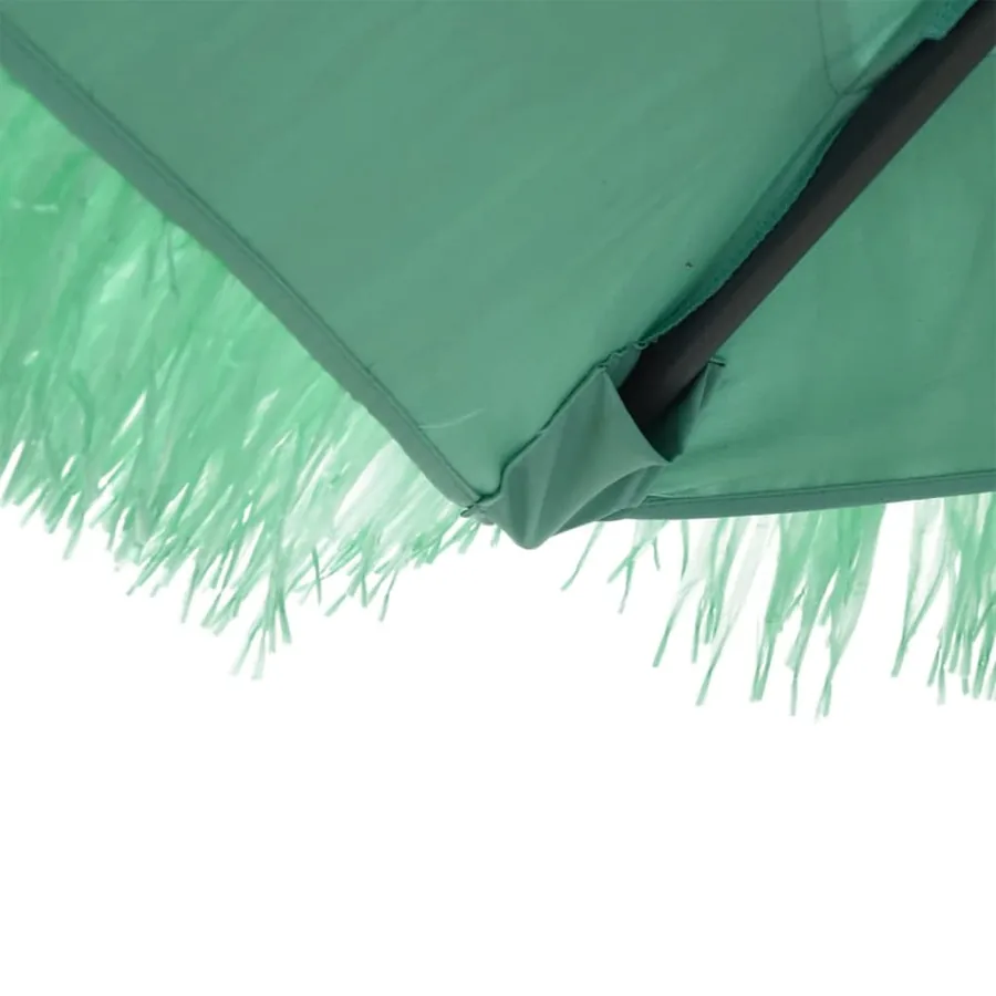 Parasol de jardin avec mât en acier vert 290x290x238 cm - 7