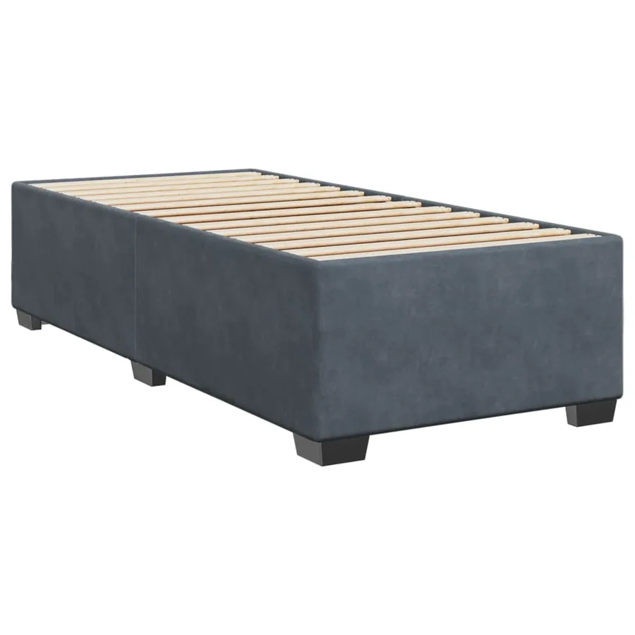 Sommier à lattes de lit avec matelas Gris foncé 100x200 cm - 5