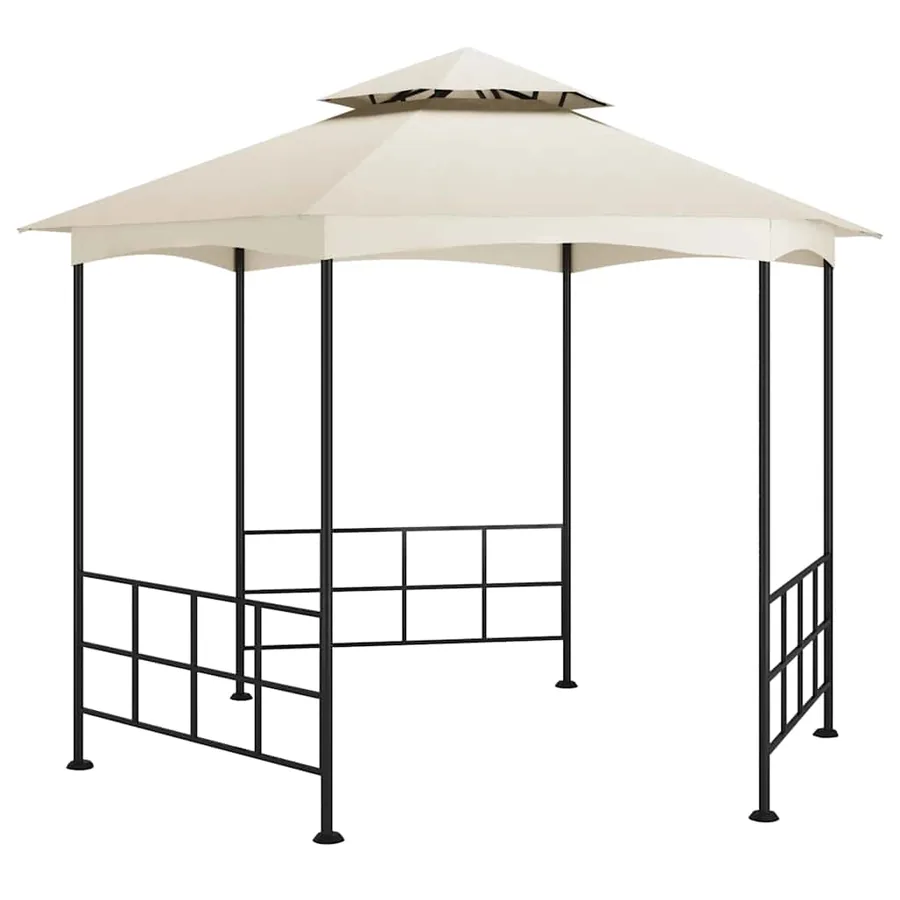 Belvédère avec parois 3,1x2,7 m Crème