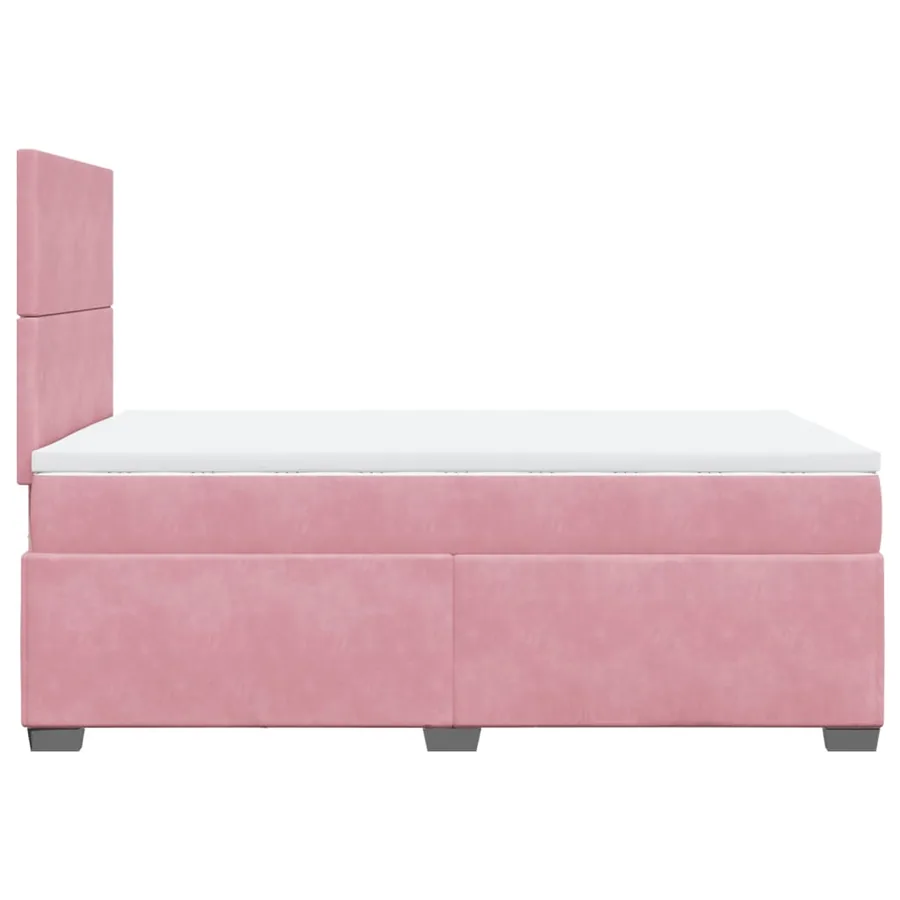 Sommier à lattes de lit avec matelas Rose 120x200 cm Velours - 11