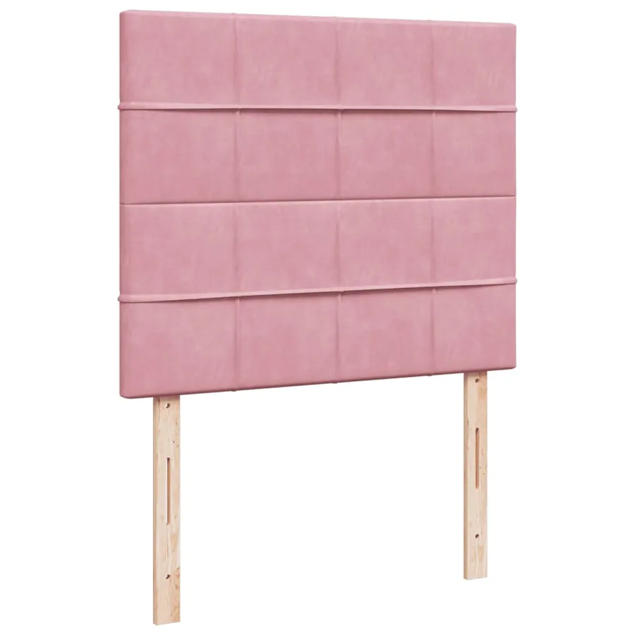 Sommier à lattes de lit avec matelas Rose 120x200 cm Velours - 8