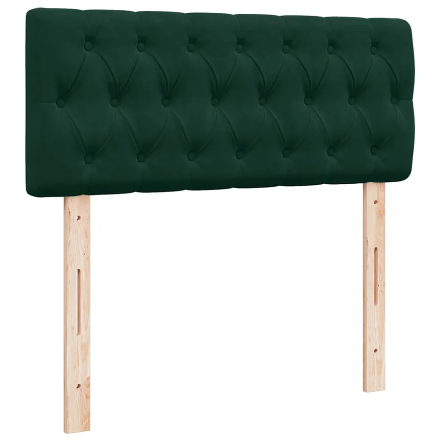Sommier à lattes de lit et matelas Vert foncé 120x200cm Velours - 10
