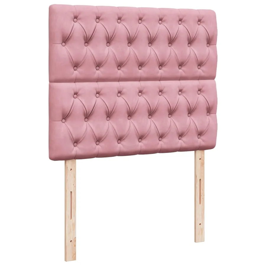 Sommier à lattes de lit avec matelas Rose 120x200 cm Velours - 8