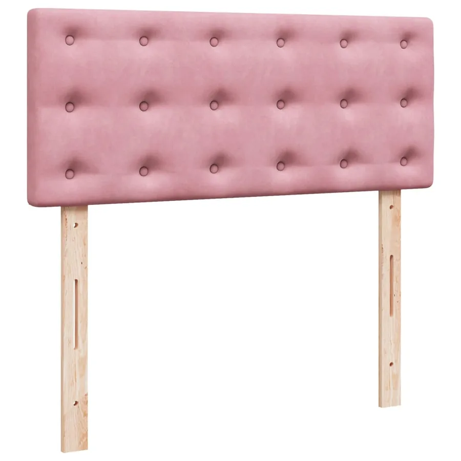 Sommier à lattes de lit avec matelas Rose 120x200 cm Velours - 8