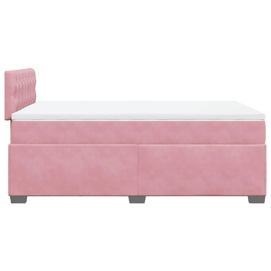 Sommier à lattes de lit avec matelas Rose 120x200 cm Velours - 11