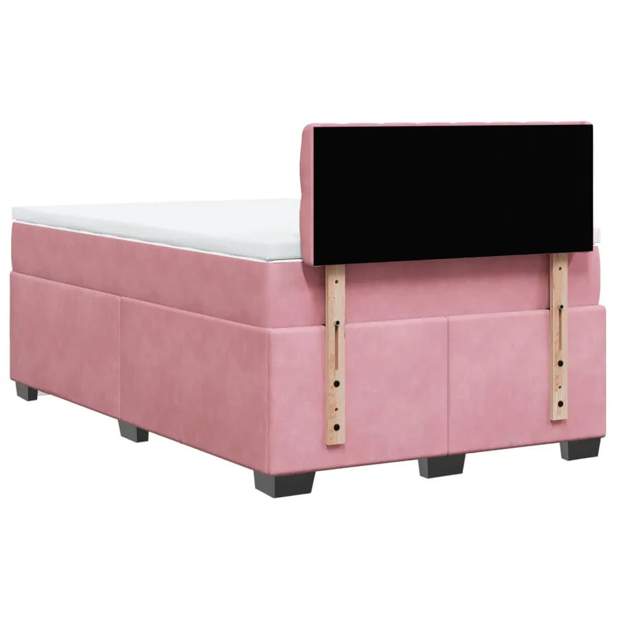 Sommier à lattes de lit avec matelas Rose 120x200 cm Velours - 12