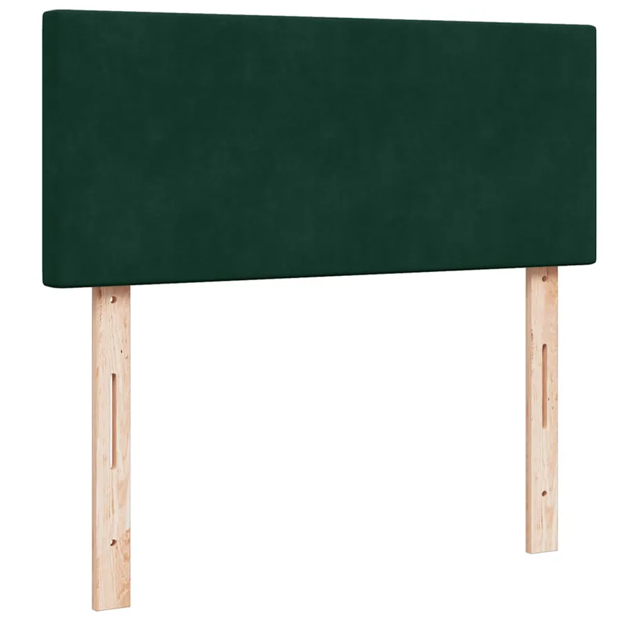 Sommier à lattes de lit et matelas Vert foncé 120x200cm Velours - 10