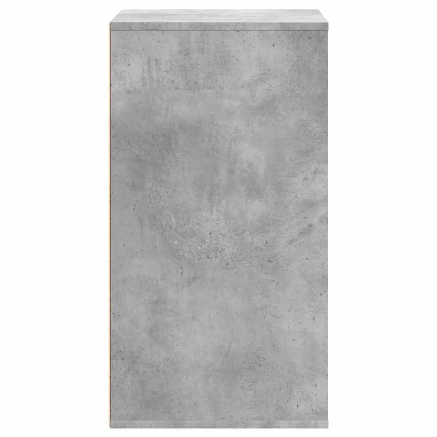 Commode d'angle gris béton 60x41x76 cm bois d'ingénierie - 7