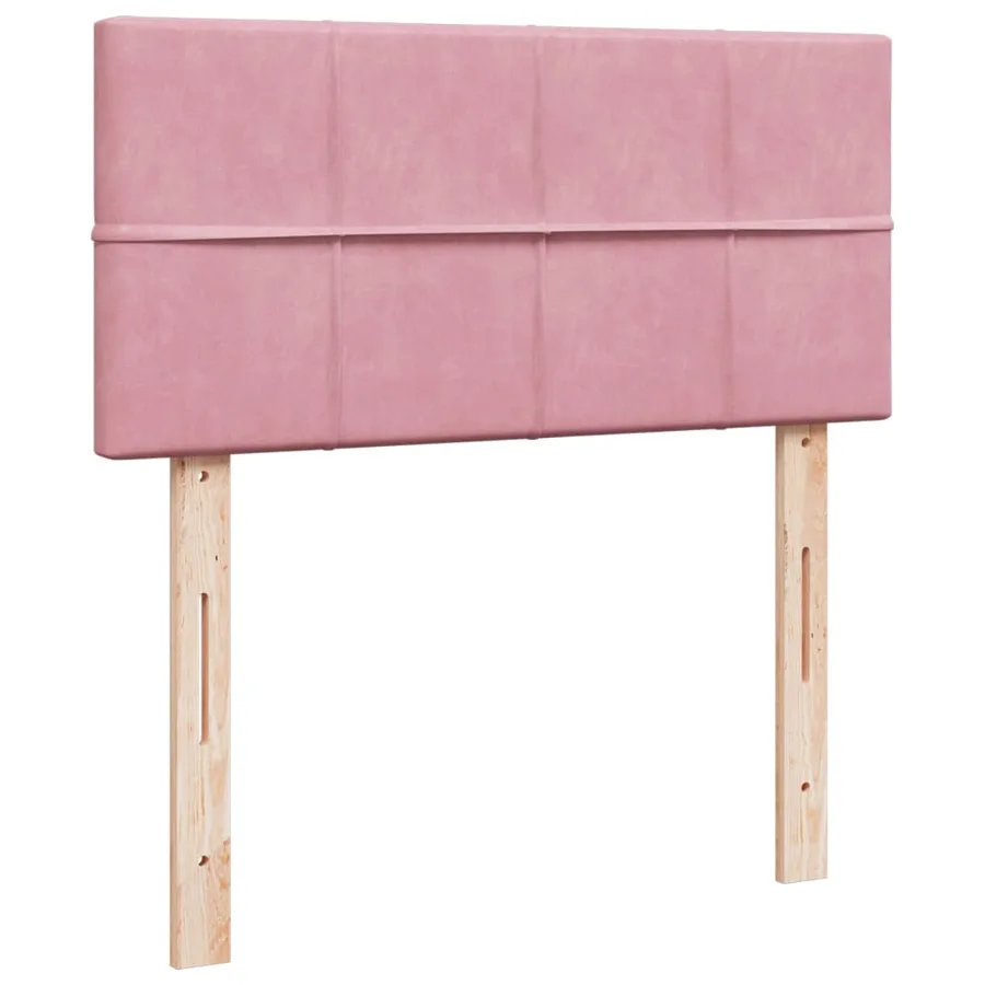 Sommier à lattes de lit avec matelas Rose 90x200 cm Velours - 8