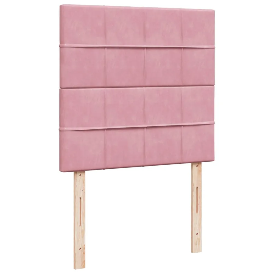 Sommier à lattes de lit avec matelas Rose 100x200 cm Velours - 8