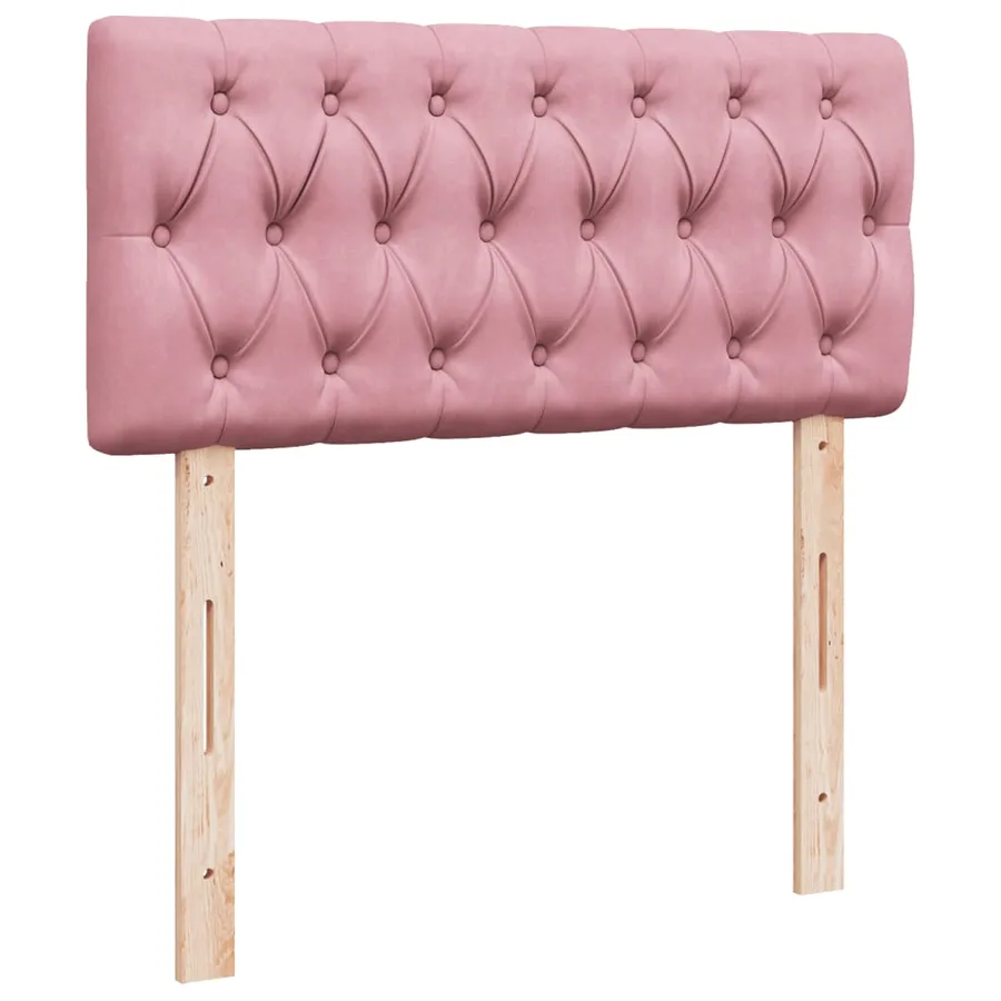 Sommier à lattes de lit avec matelas Rose 100x200 cm Velours - 9
