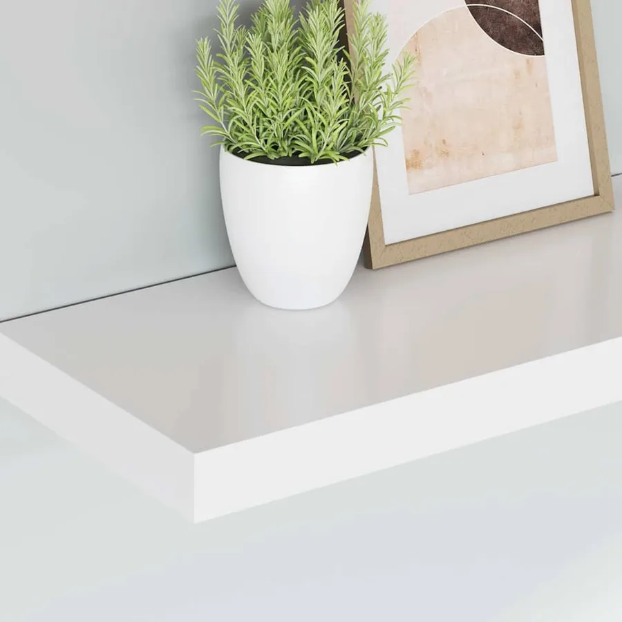 Étagère murale flottante blanc 50x23,5x3,8 cm MDF - 4