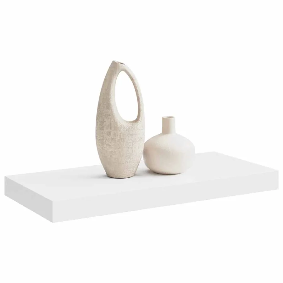 Étagère murale flottante blanc 50x23,5x3,8 cm MDF - 5
