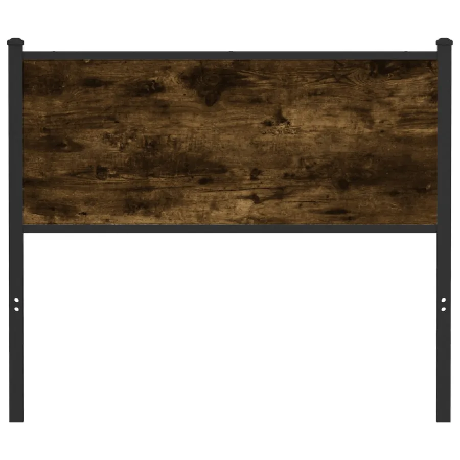 Tête de lit de remplacement chêne fumé 100 cm bois d'ingénierie et acier - 3