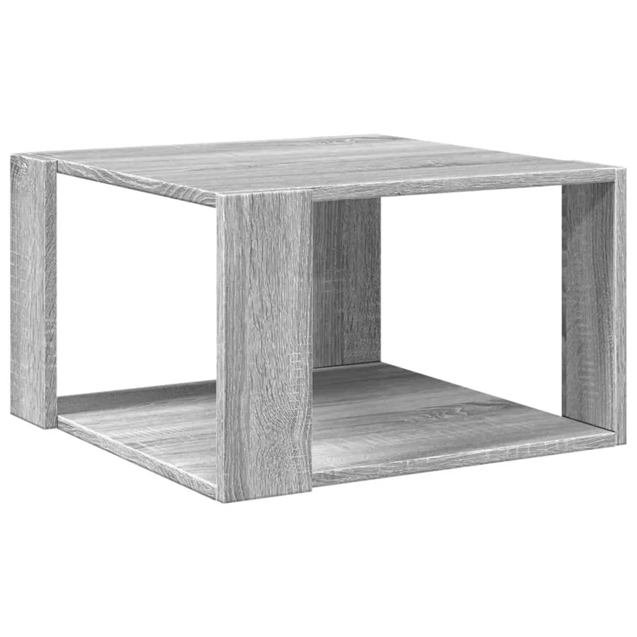 Table basse sonoma gris 51,5x51,5x30 cm bois d'ingénierie - 2