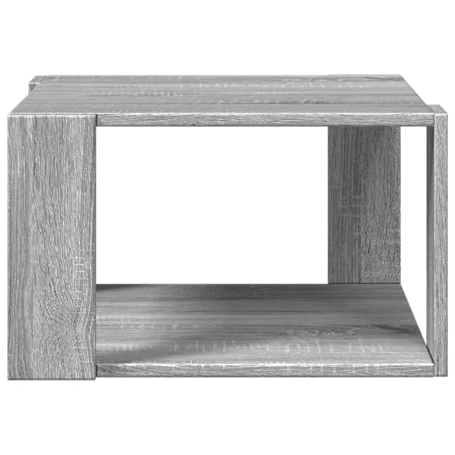 Table basse sonoma gris 51,5x51,5x30 cm bois d'ingénierie - 4