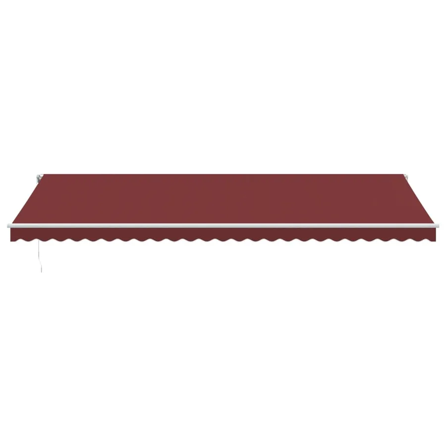 Auvent rétractable automatique avec LED bordeaux 600x350 cm - 4