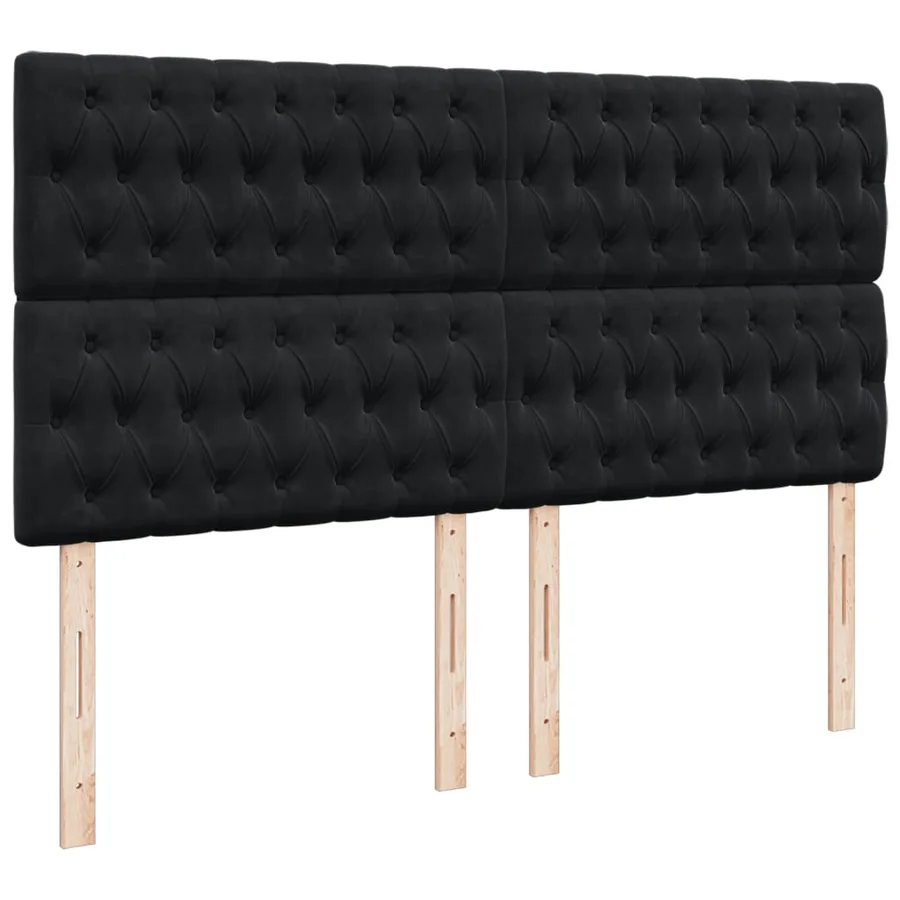 Sommier à lattes de lit avec matelas Noir 200x200 cm Tissu - 8