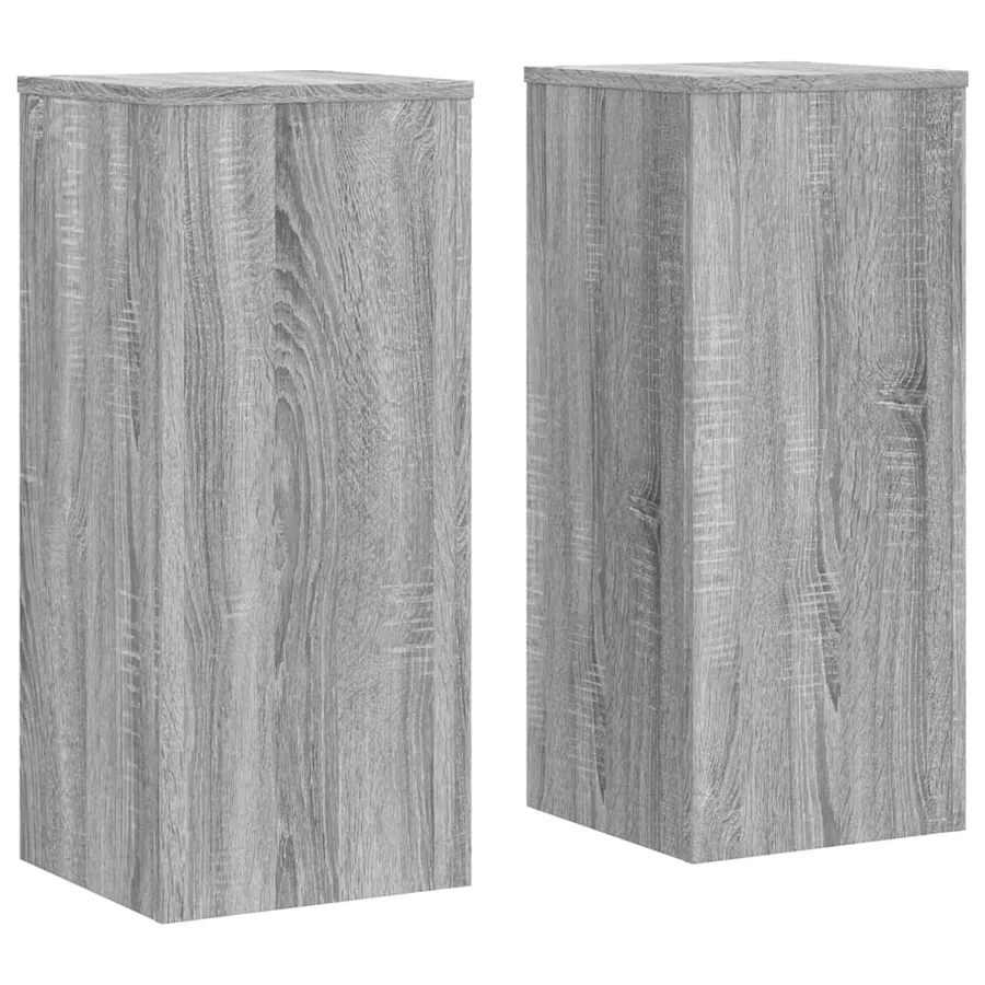 Supports pour plantes 2 pcs sonoma gris bois d'ingénierie - 2