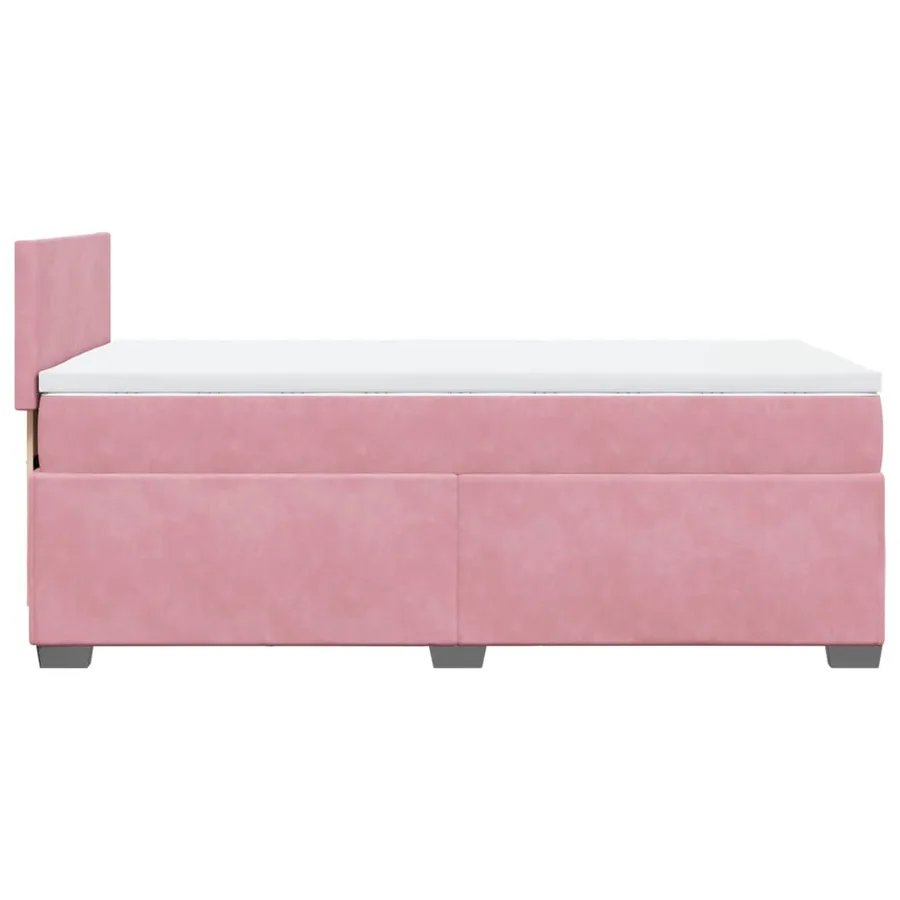 Sommier à lattes de lit et matelas Rose 80x200 cm Velours - 7