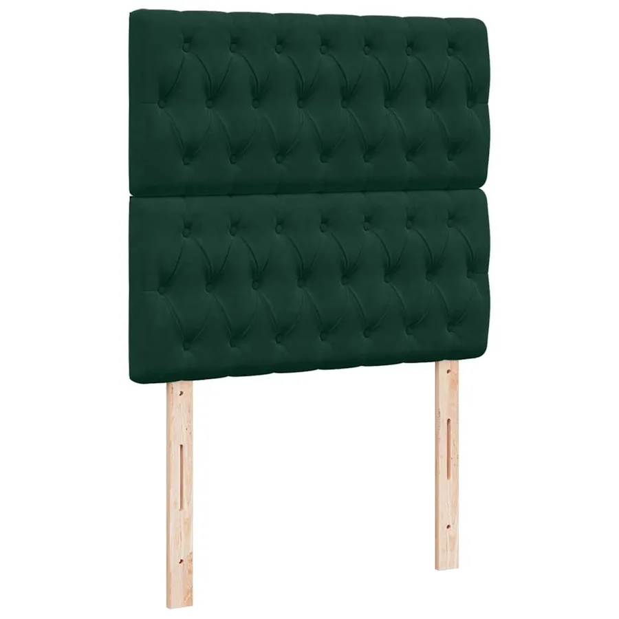 Sommier à lattes de lit avec matelas Vert foncé 90x190 cm - 8