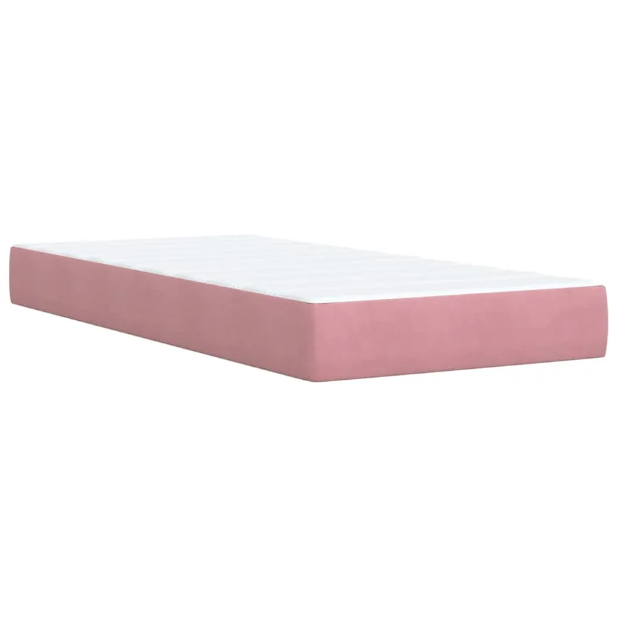 Sommier à lattes de lit et matelas Rose 80x200 cm Velours - 10