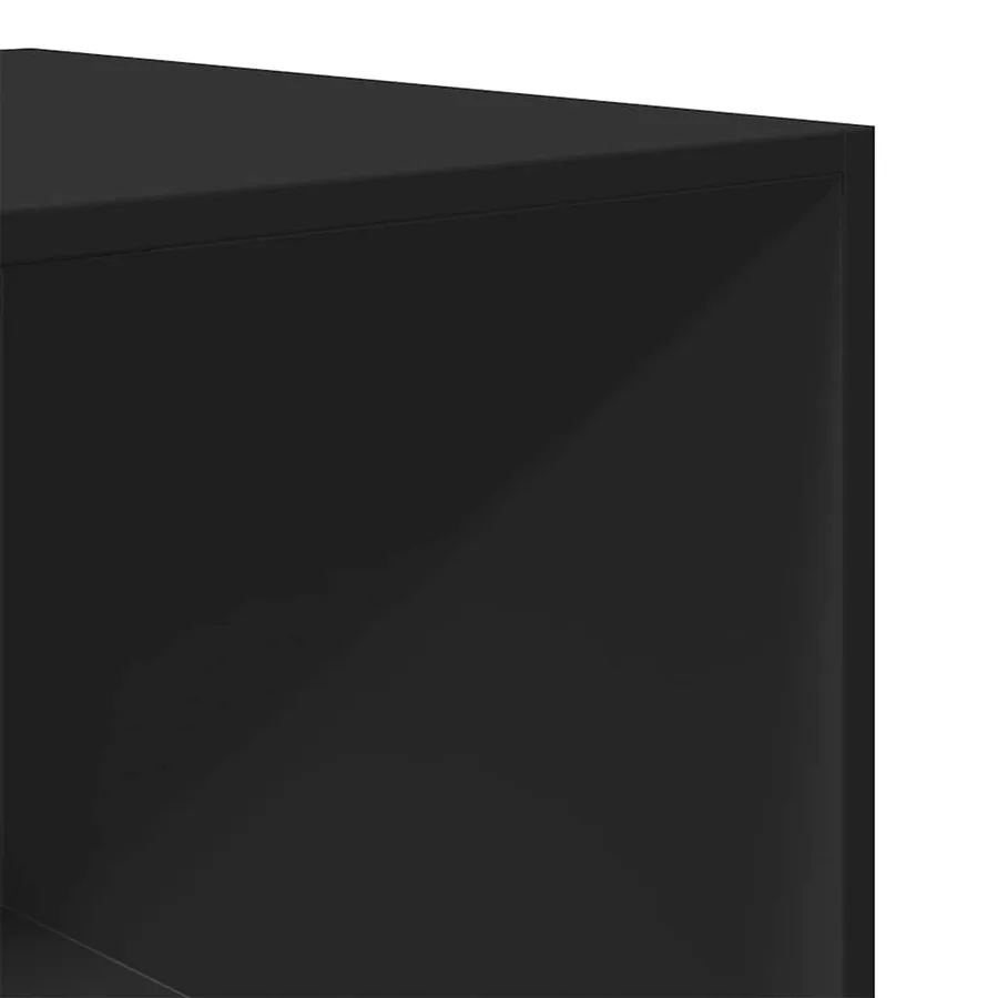 Garde-robe Noir 100x50x200 cm Aggloméré - 8