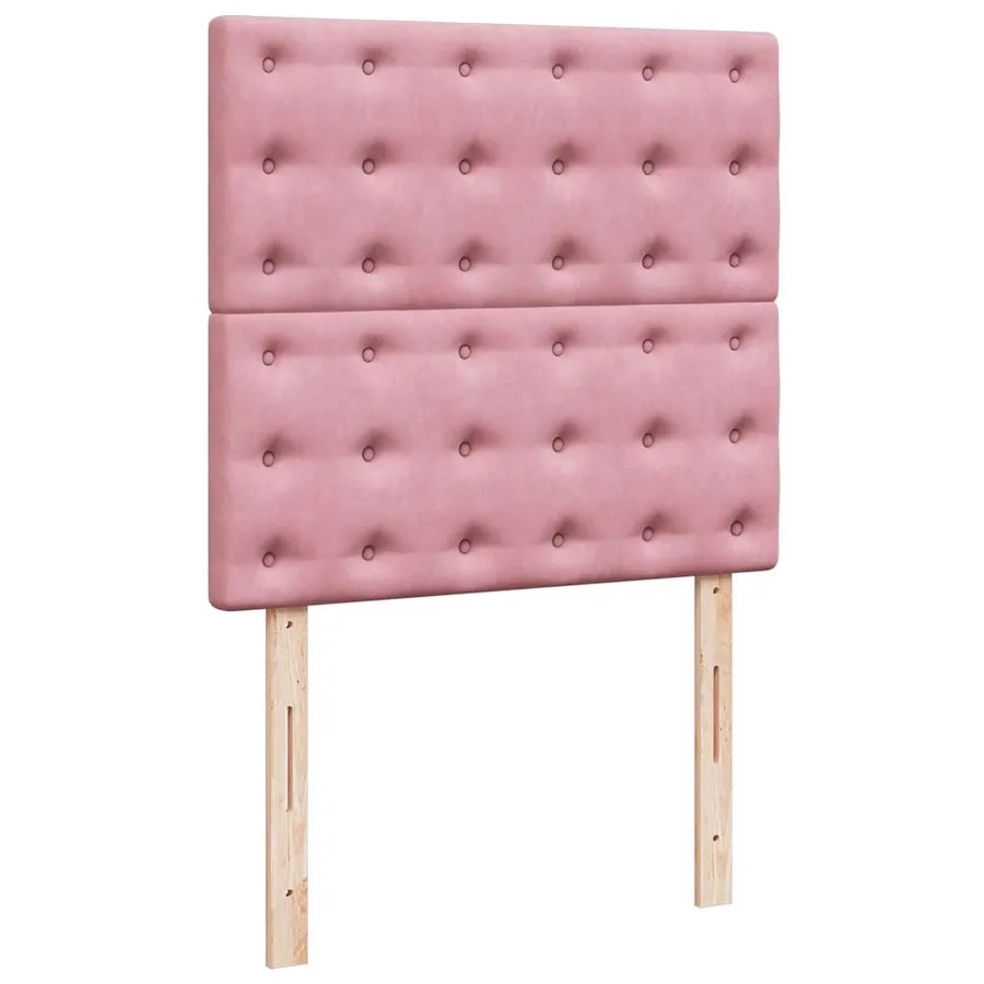 Sommier à lattes de lit avec matelas Rose 90x190 cm Velours - 8
